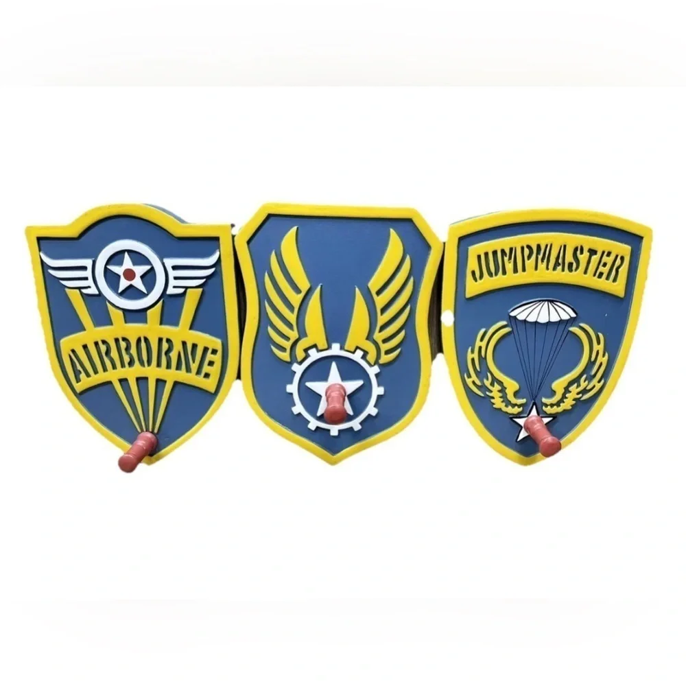 Lot Of 3 Bombay Company Aviation Theme Coat Hanger Wall Decor Airborne Airplane